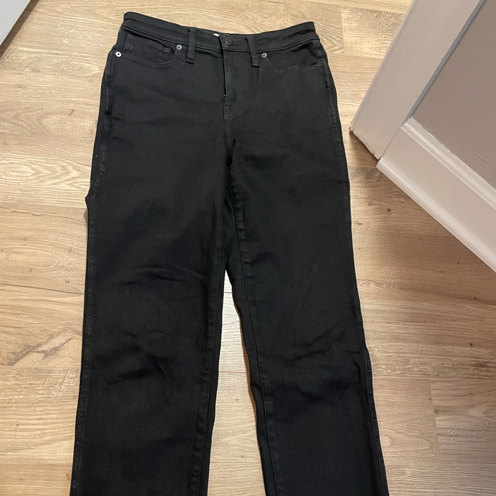 Madewell Women’s Stovepipe Black Jeans